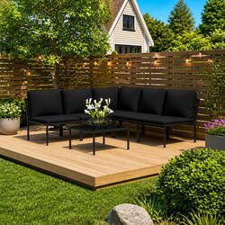 Durable 6-Piece Garden Lounge Set for Outdoor Spaces