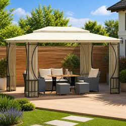 Durable Gazebo with Nets 300x400x265cm for Outdoor Events