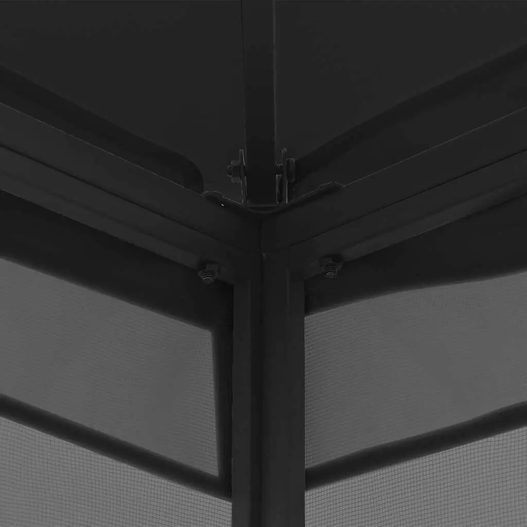 Gazebo Polyester Steel 300x300x265 cm Anthracite