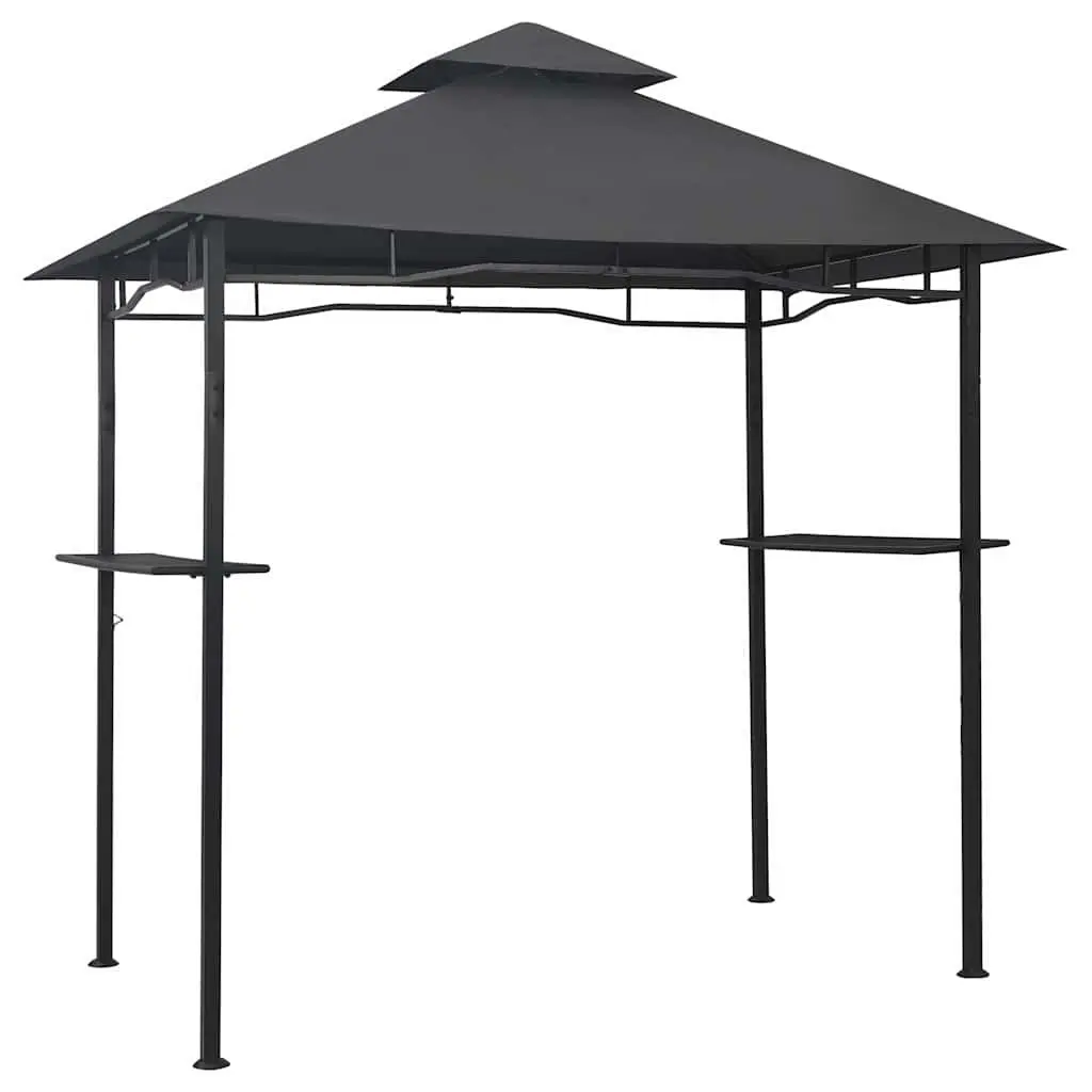 BBQ Gazebo Steel Frame 240W x 150D x 255H cm Anthracite Weather Resistant
