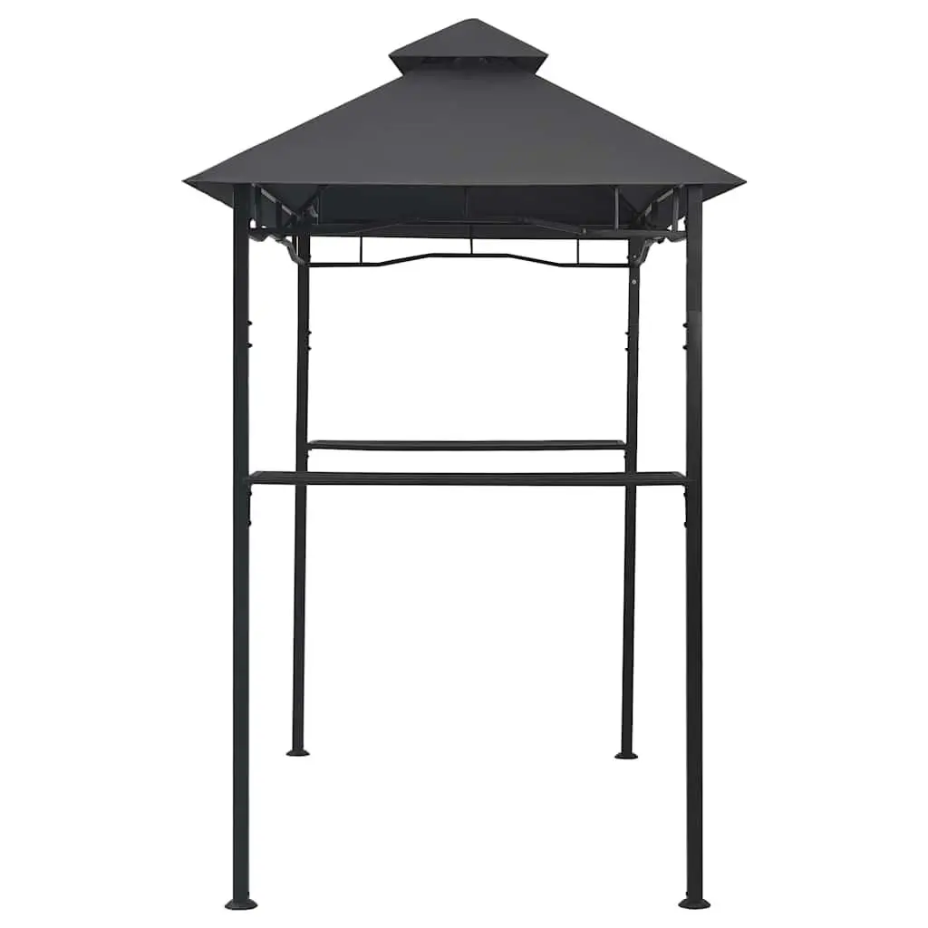 BBQ Gazebo Steel Frame 240W x 150D x 255H cm Anthracite Weather Resistant