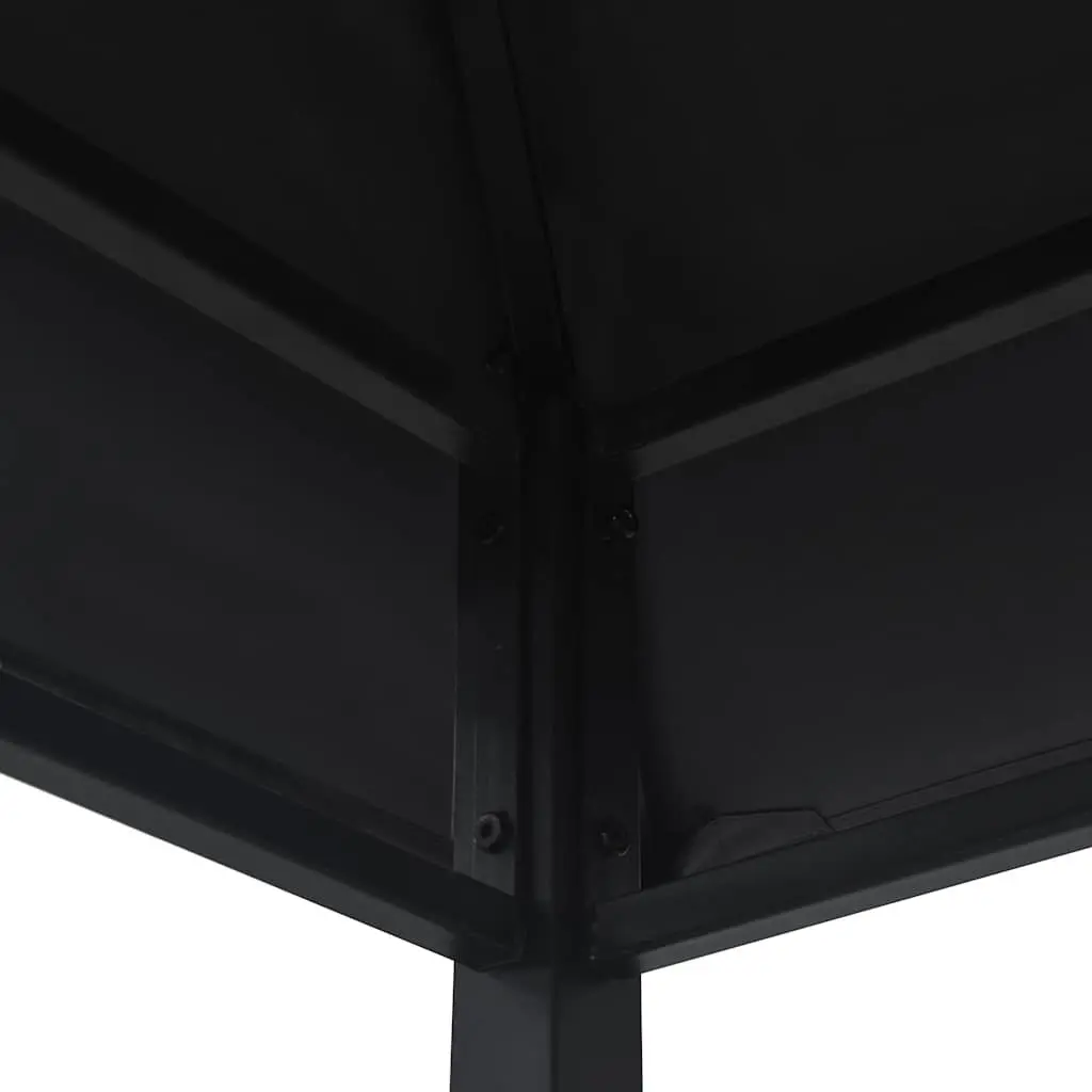 BBQ Gazebo Steel Frame 240W x 150D x 255H cm Anthracite Weather Resistant