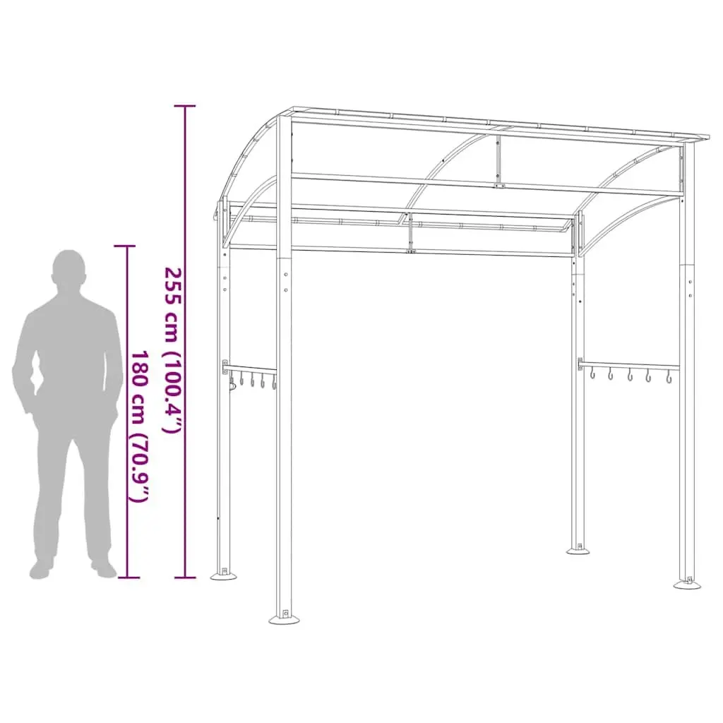 BBQ Gazebo with Weather-Resistant Roof