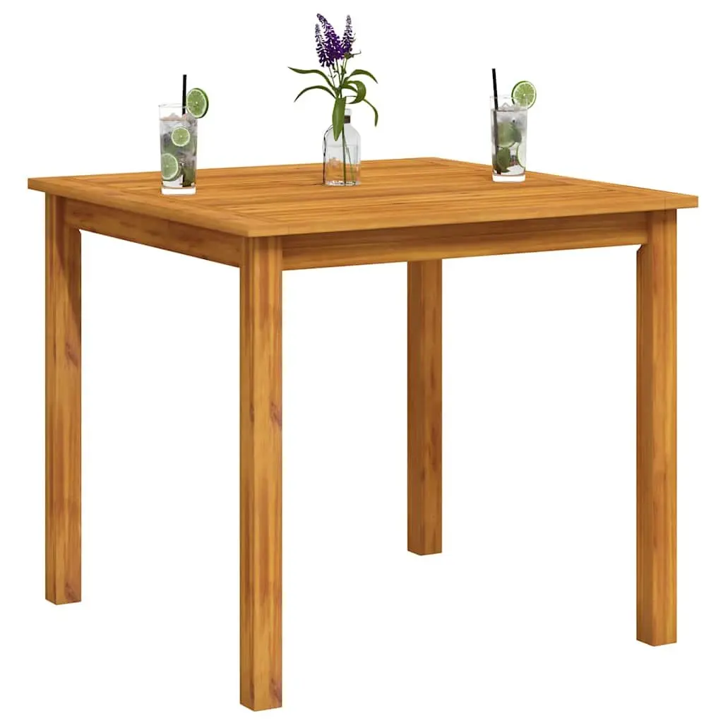 Outdoor Dining Table 85x85cm Garden Patio Furniture Solid Wood Square Design