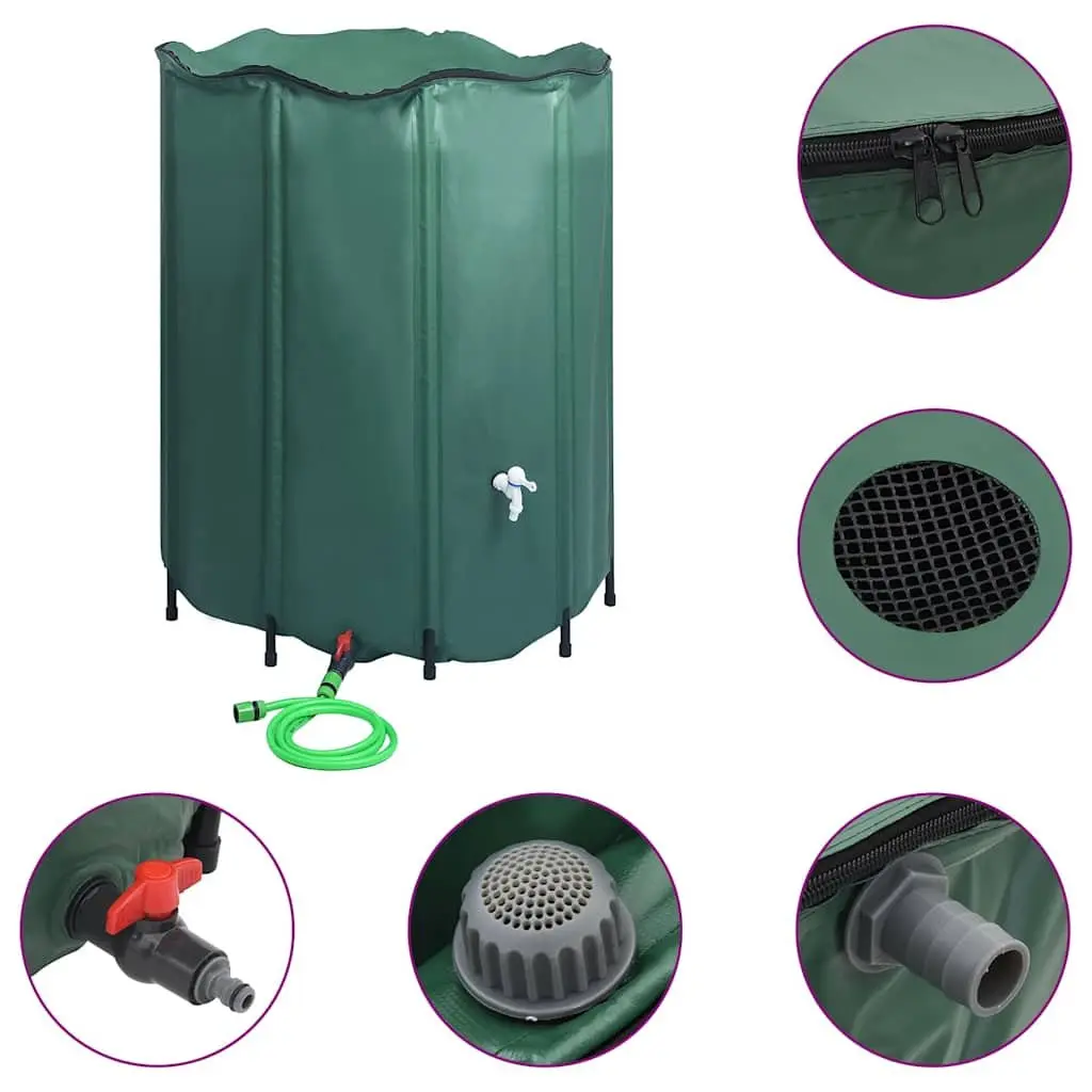 Collapsible 1000L Rain Water Tank for Garden Storage