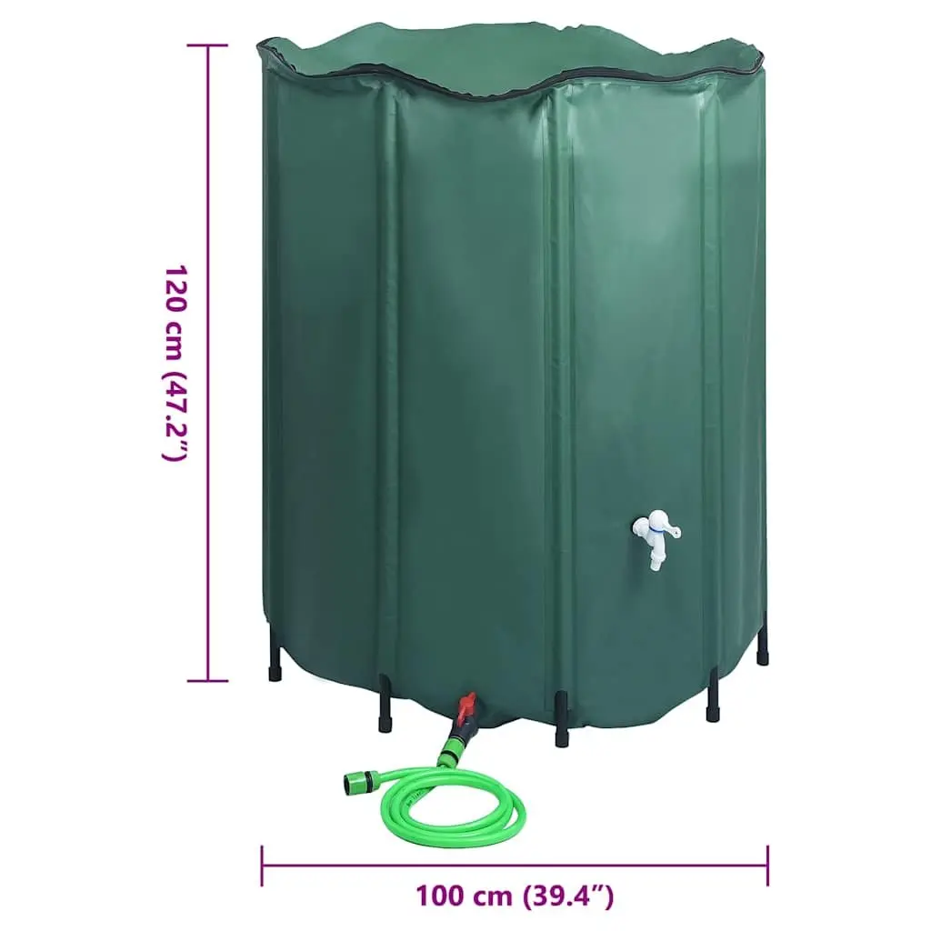 Collapsible 1000L Rain Water Tank for Garden Storage