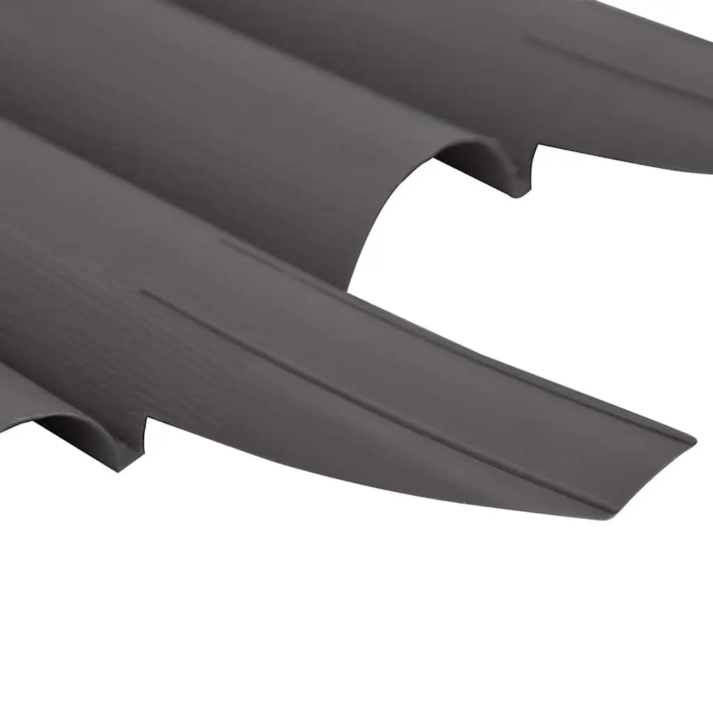 Grey 36-Piece Garden Border Edging Panels 10 m