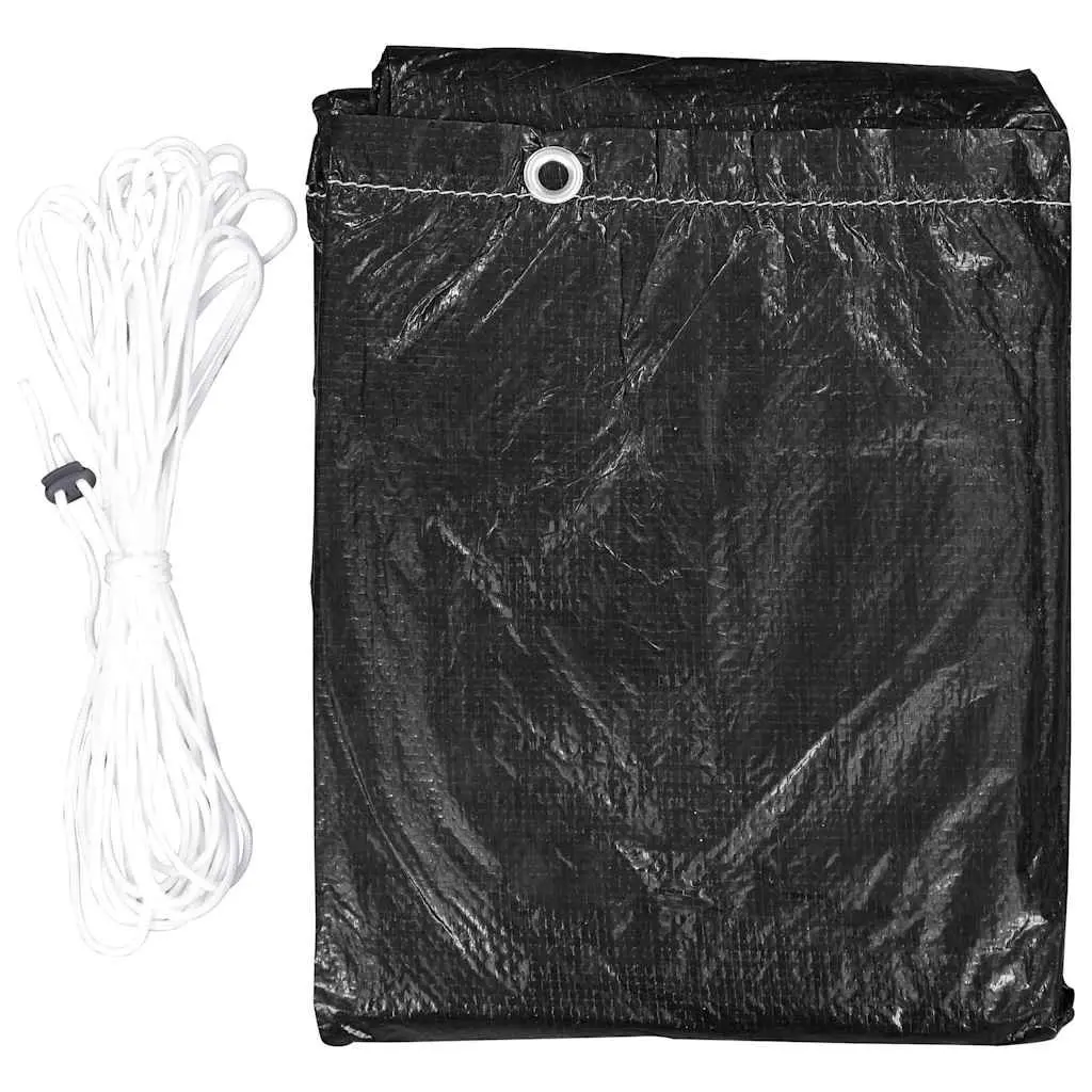 Black Garden Furniture Cover with 7 Eyelets