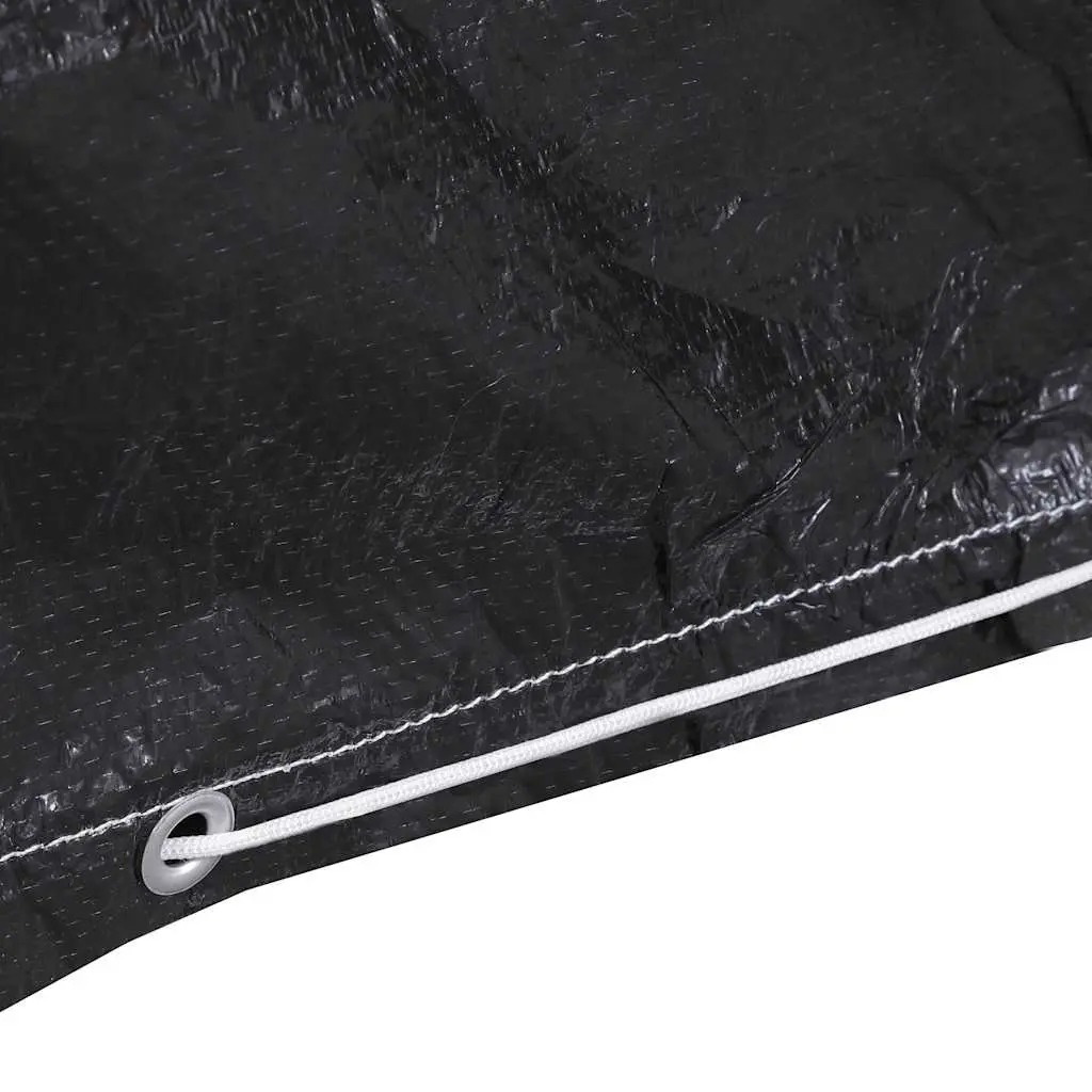 Black Garden Furniture Cover with 7 Eyelets