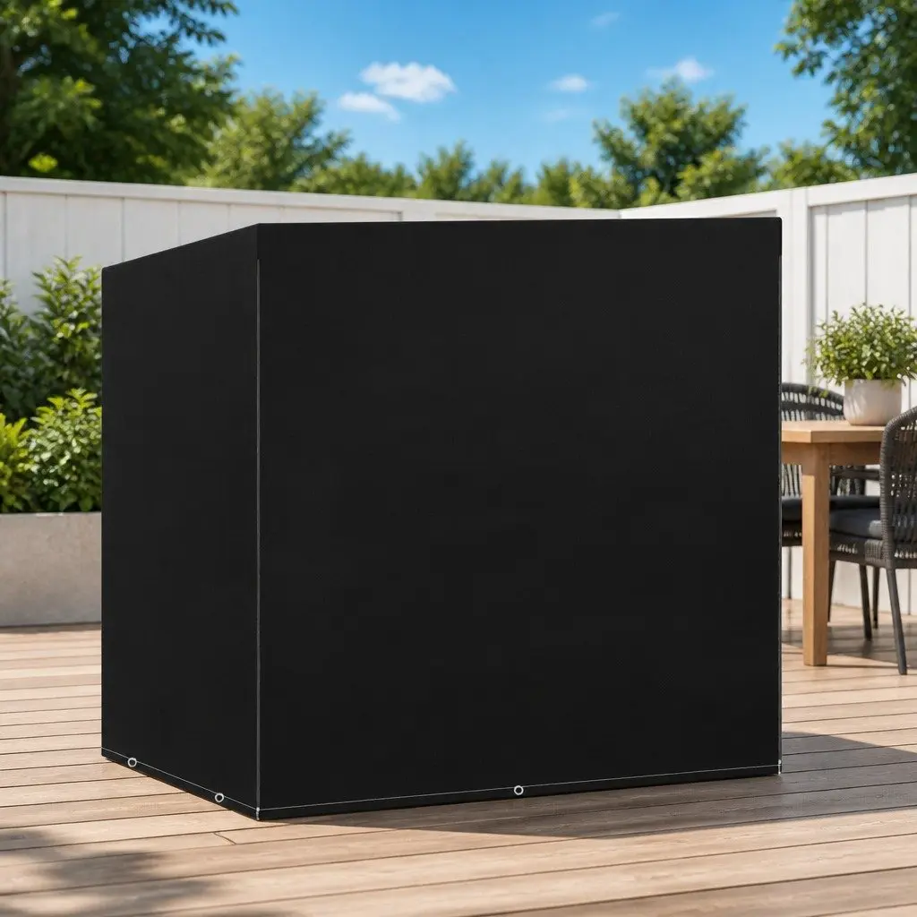 Outdoor Swing Bench Cover 135x105x175cm Black