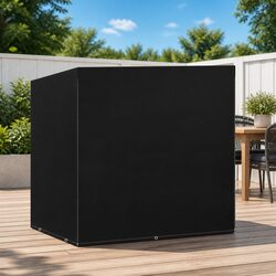 High-Quality Outdoor Swing Bench Cover 135x105x175cm Black