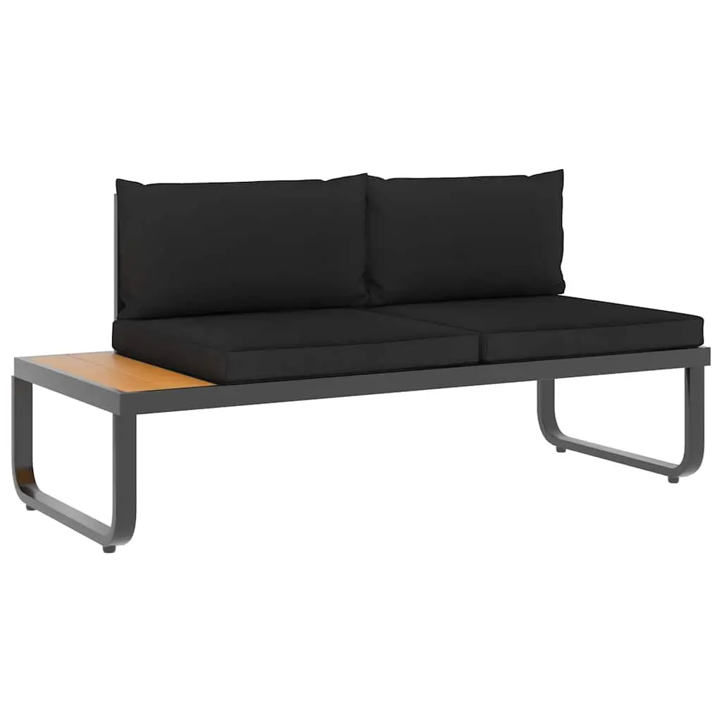 4-Piece Grey Garden Corner Sofa Set with Cushions