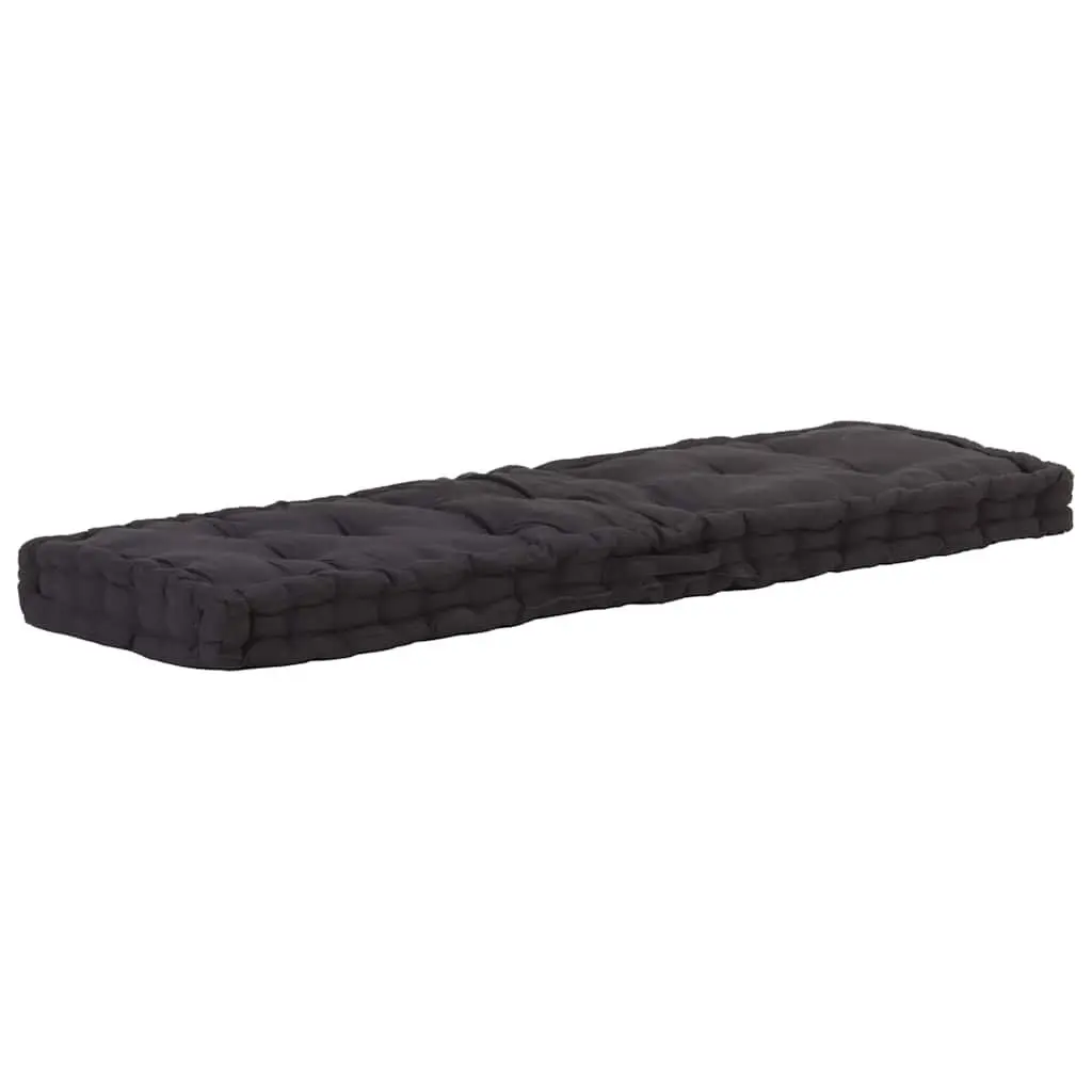 Black Cotton Pallet Floor Cushion for Seating