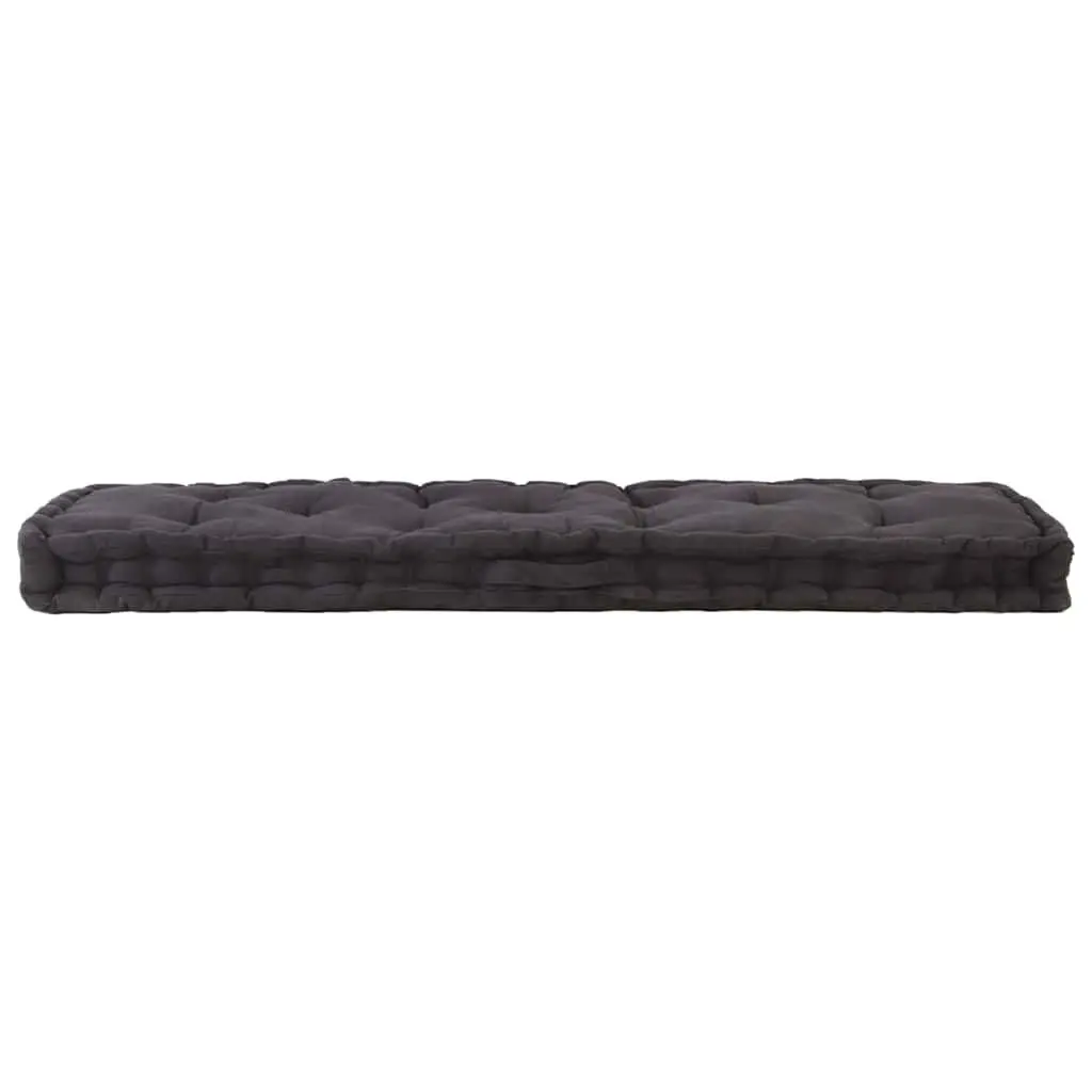 Black Cotton Pallet Floor Cushion for Seating