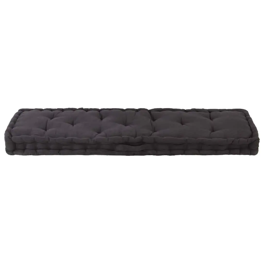 Black Cotton Pallet Floor Cushion for Seating