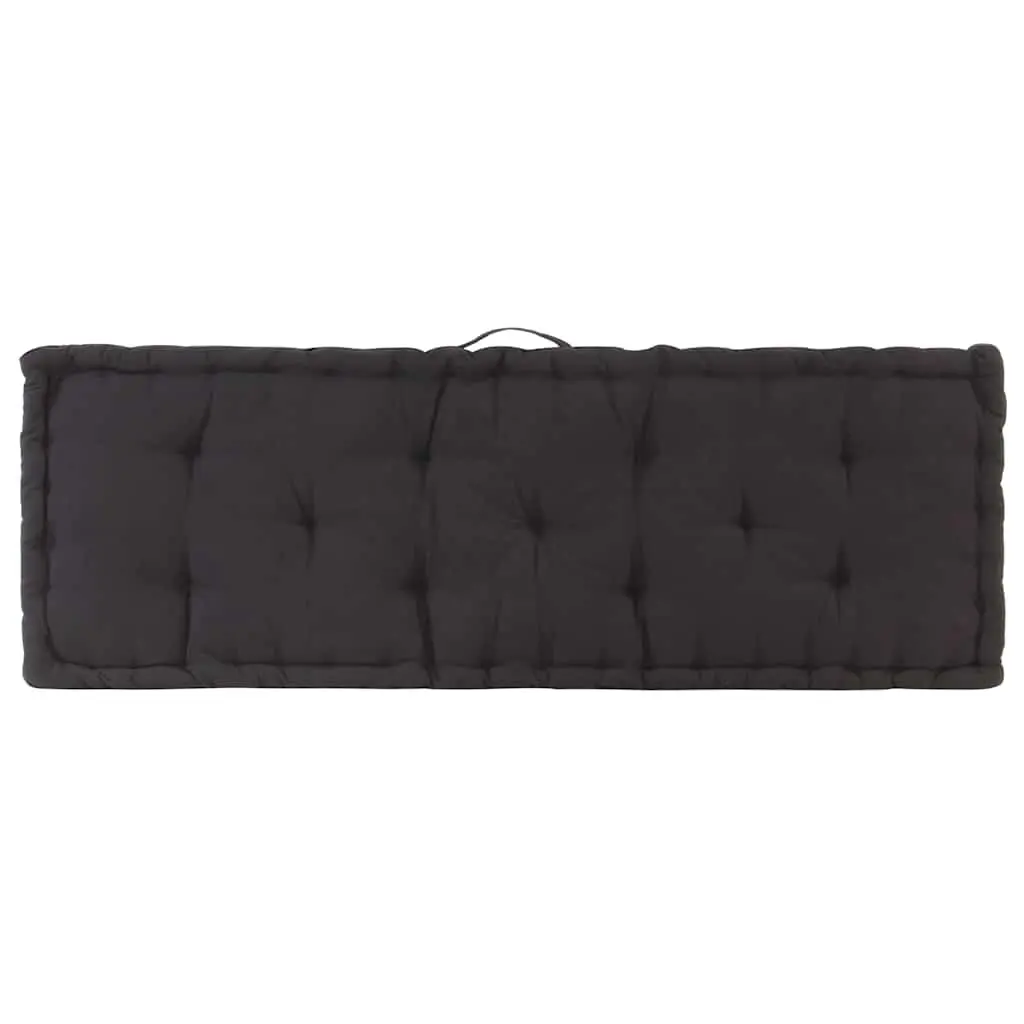 Black Cotton Pallet Floor Cushion for Seating