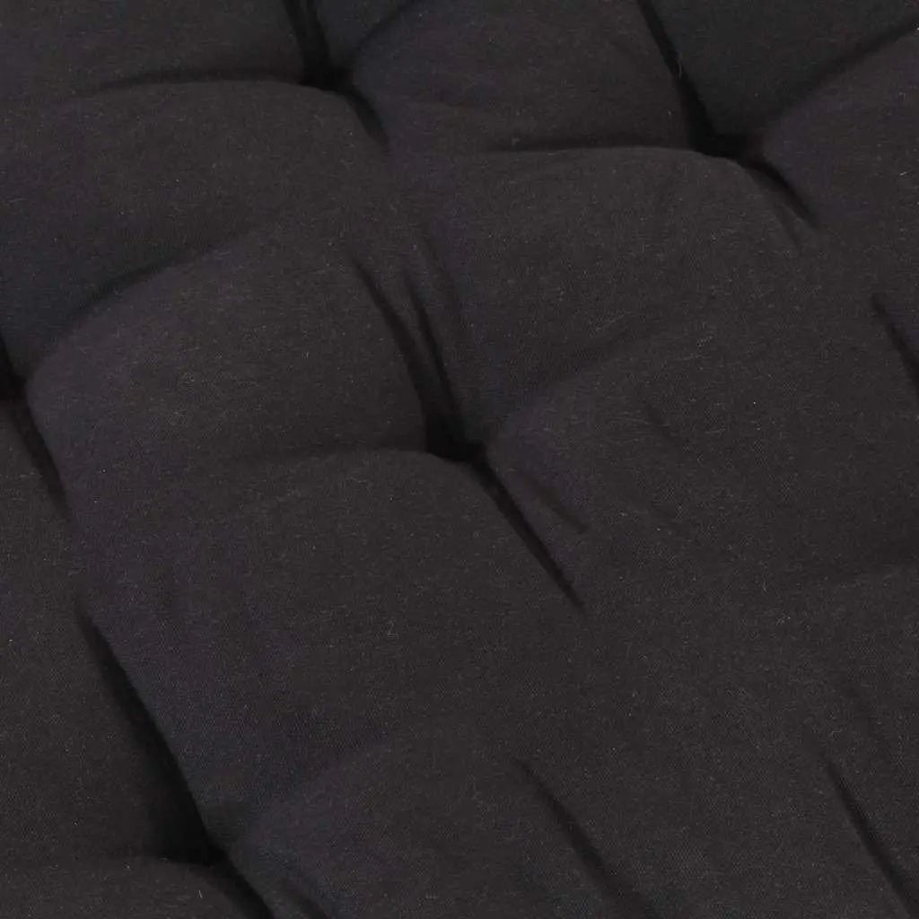 Black Cotton Pallet Floor Cushion for Seating