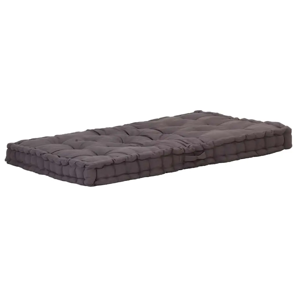 Pallet Floor Cushion Cotton 120x80x10cm Anthracite