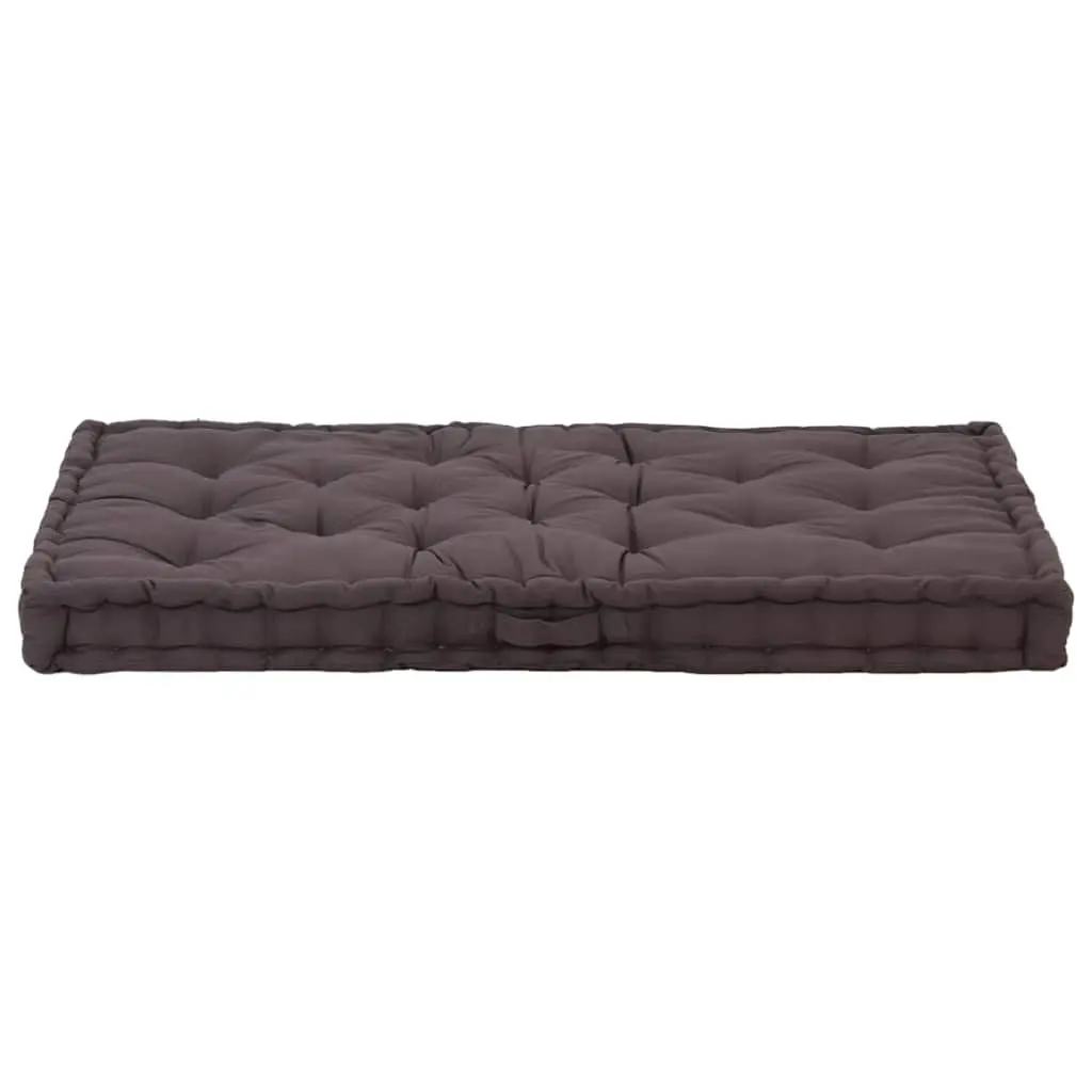 Pallet Floor Cushion Cotton 120x80x10cm Anthracite