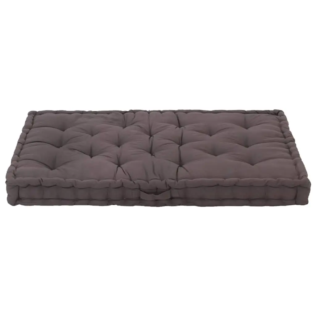 Pallet Floor Cushion Cotton 120x80x10cm Anthracite