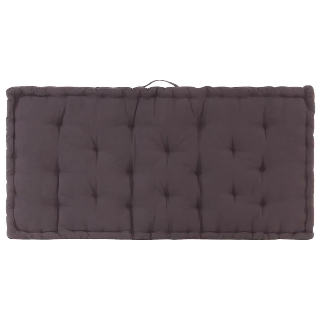 Pallet Floor Cushion Cotton 120x80x10cm Anthracite
