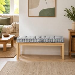 Premium Grey Cotton Pallet Floor Cushion for Indoor/Outdoor