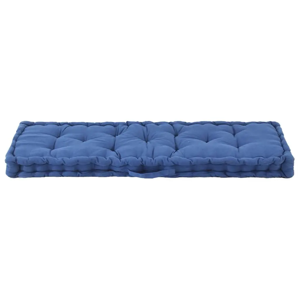 Light Blue Outdoor Garden Bench Pad with Thick Padding