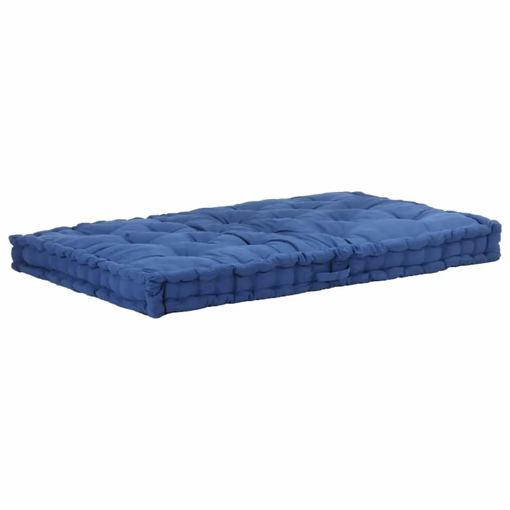Blue Outdoor Garden Sofa Pad Lounger Cushion 120x80x10cm