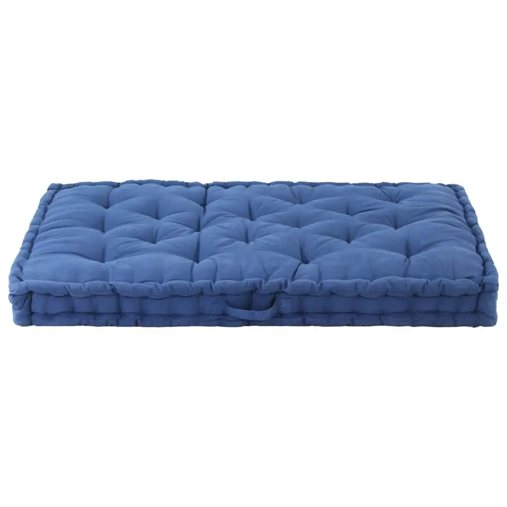 Blue Outdoor Garden Sofa Pad Lounger Cushion 120x80x10cm