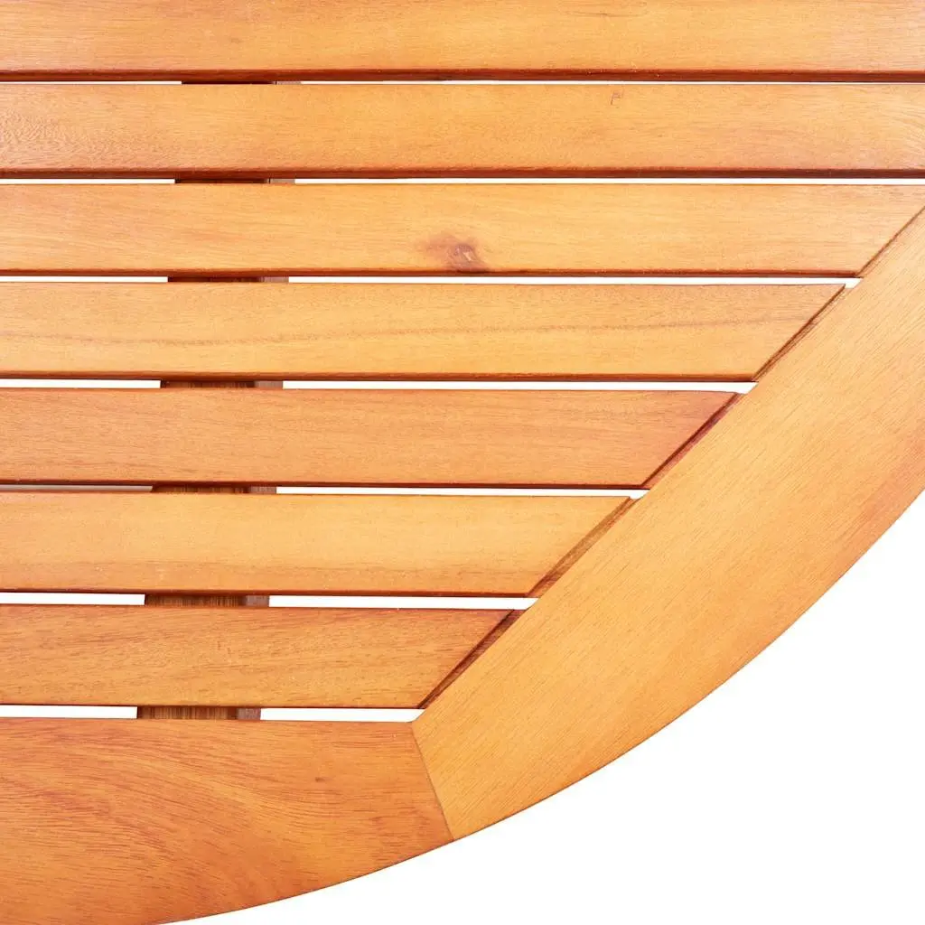 Folding Dining Table 160x85x74cm Eucalyptus Wood