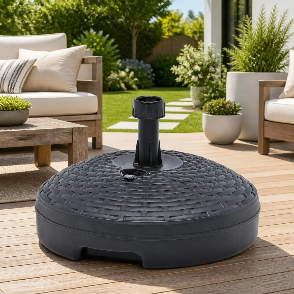 Anthracite Rattan Pattern Umbrella Base 20L