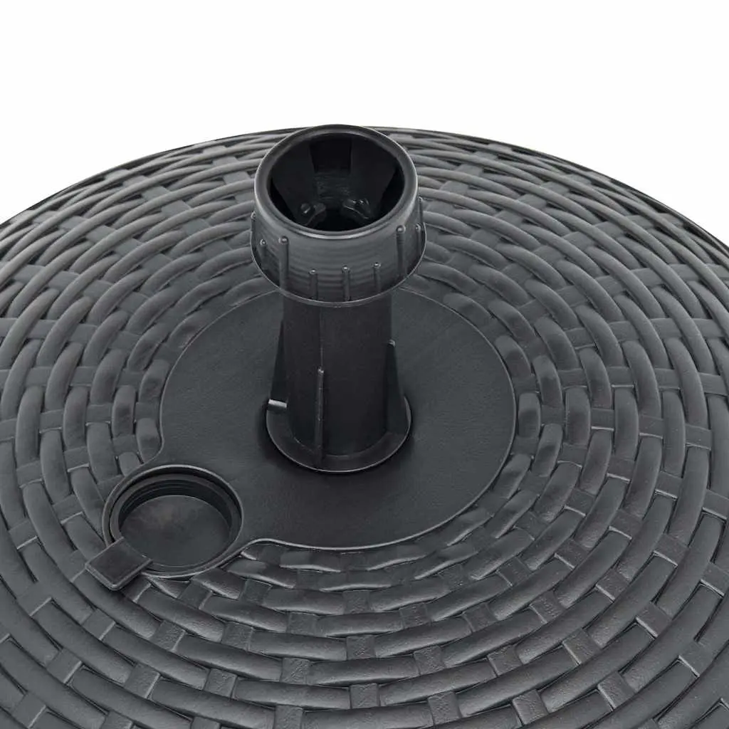 Anthracite Rattan Pattern Umbrella Base 20L