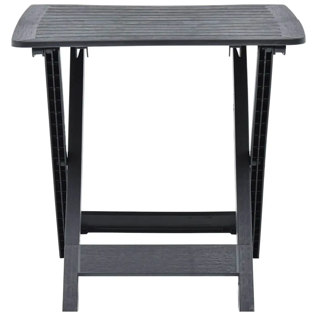 Folding Garden Table in Anthracite for Outdoor Use