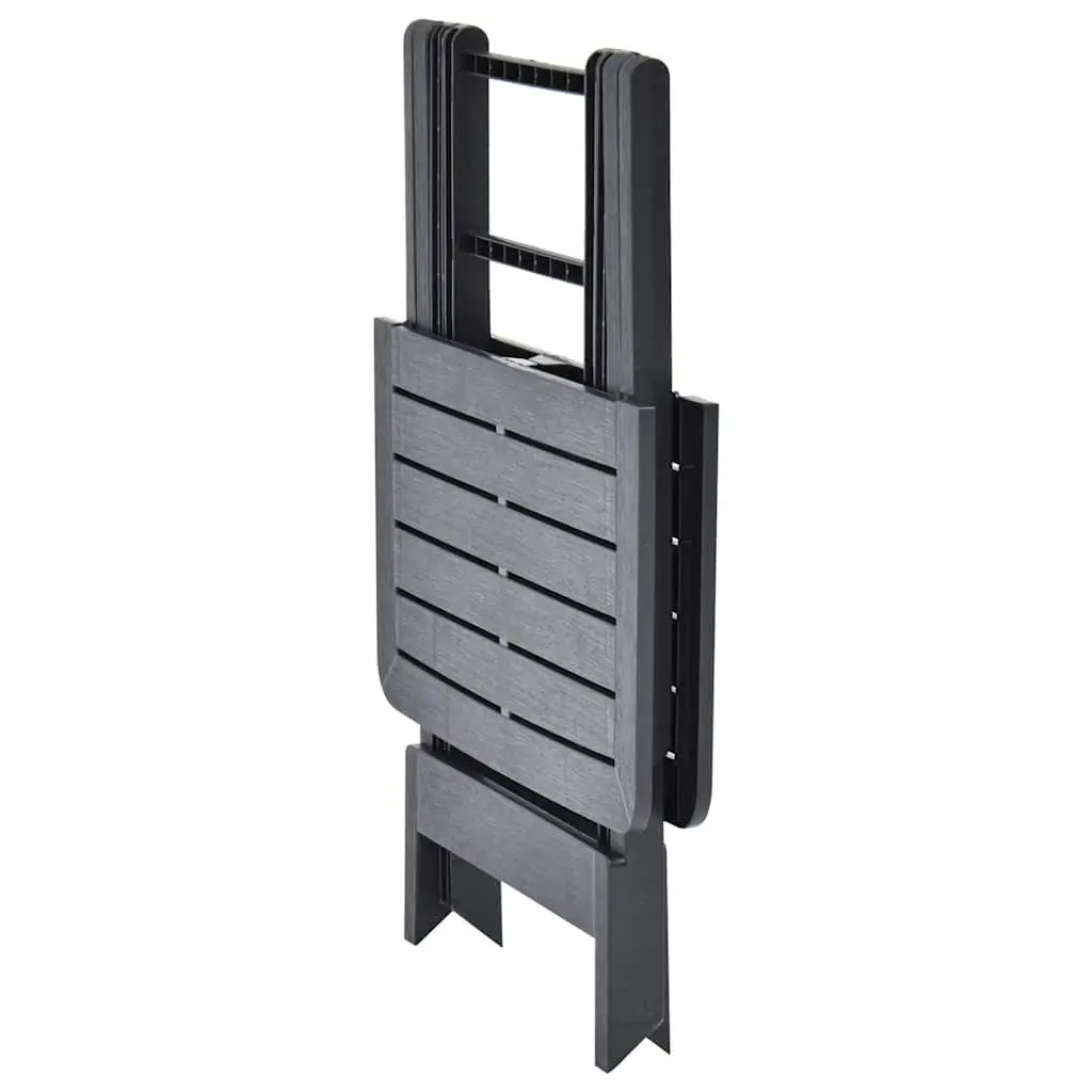 Folding Garden Table in Anthracite for Outdoor Use