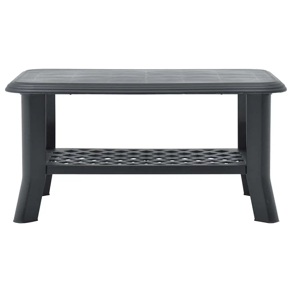 Anthracite Lightweight Outdoor Coffee Table with Storage