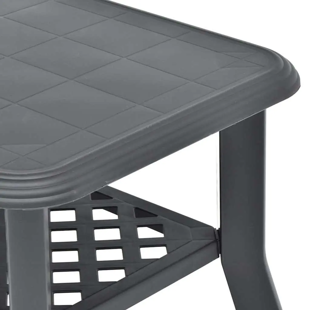 Anthracite Lightweight Outdoor Coffee Table with Storage