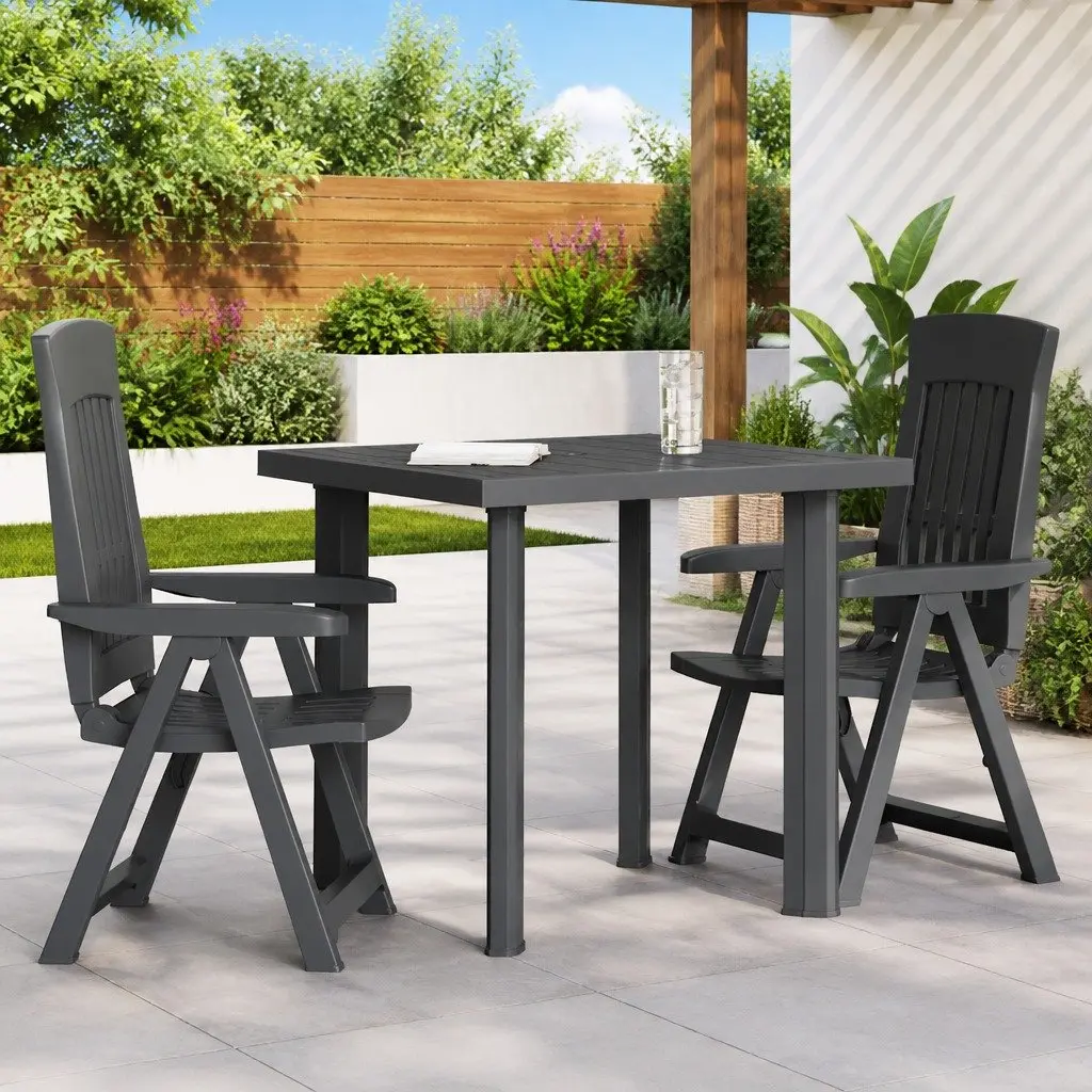 Anthracite Garden Table for Outdoor Dining