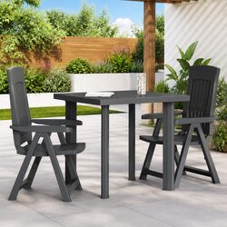 Durable Anthracite Garden Table for Outdoor Dining