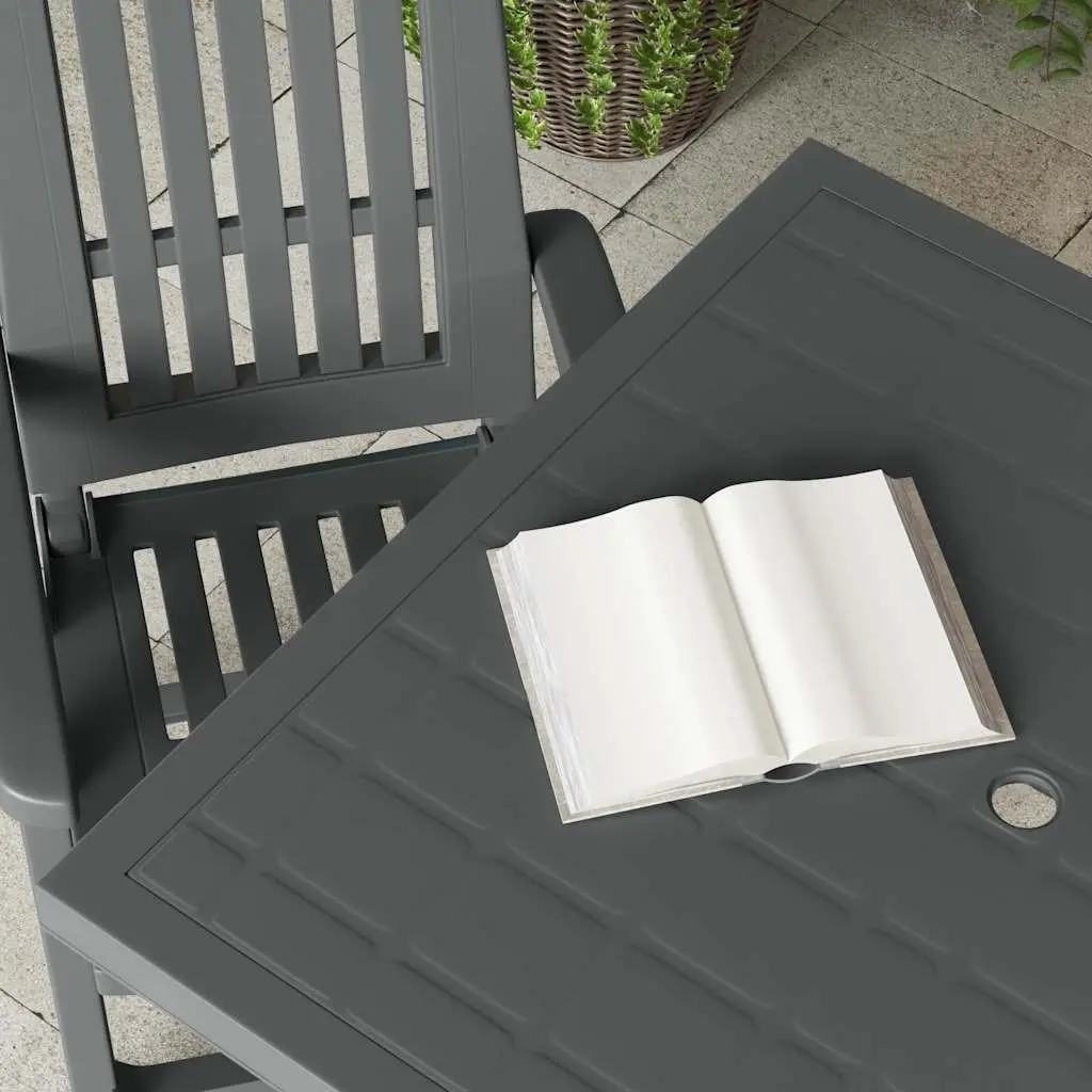 Anthracite Garden Table for Outdoor Dining