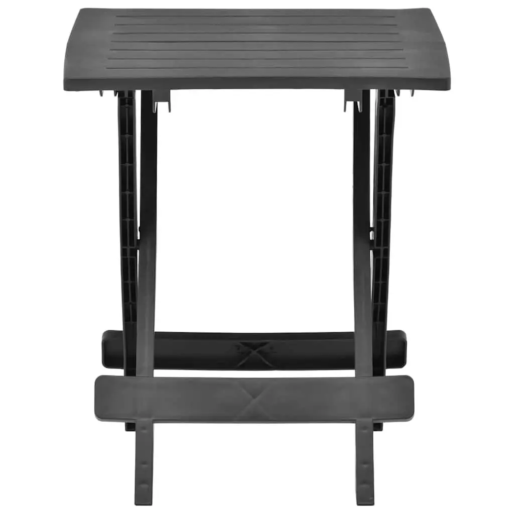 Portable Anthracite Folding Garden Table for Outdoor Spaces