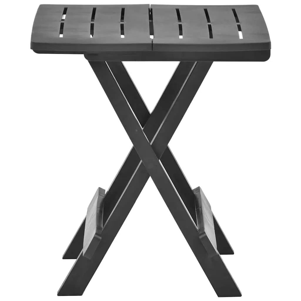 Portable Anthracite Folding Garden Table for Outdoor Spaces