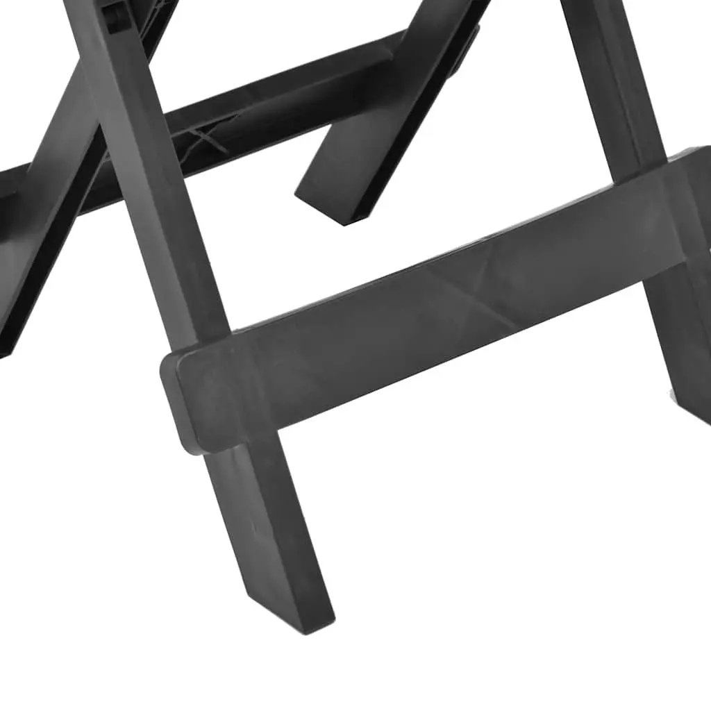 Portable Anthracite Folding Garden Table for Outdoor Spaces