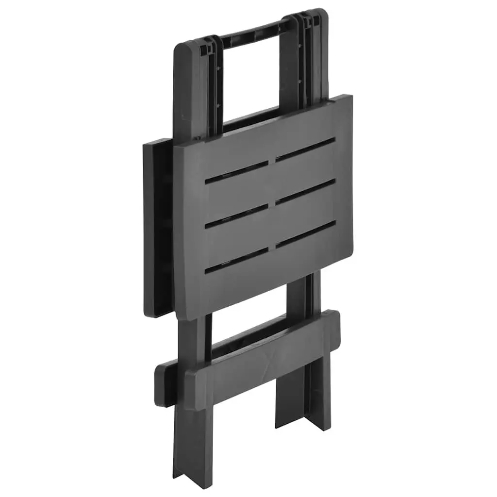 Portable Anthracite Folding Garden Table for Outdoor Spaces