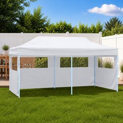 Durable 3x6m Folding Pop-Up Party Tent with Sidewalls