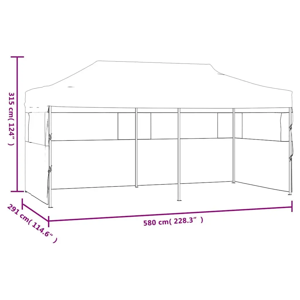 3x6m Folding Pop-Up Party Tent with Sidewalls