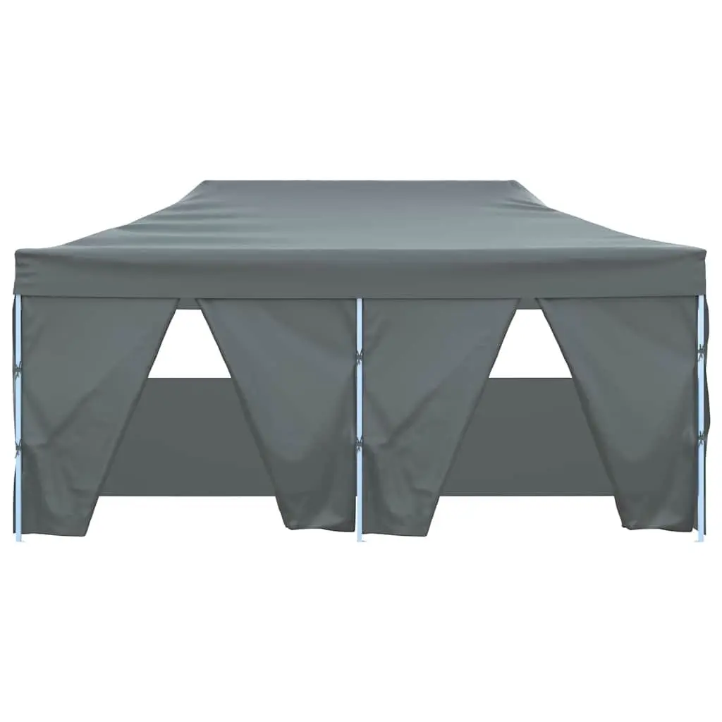 Folding Party Tent 600D Oxford Fabric 3x6m Anthracite Steel Frame