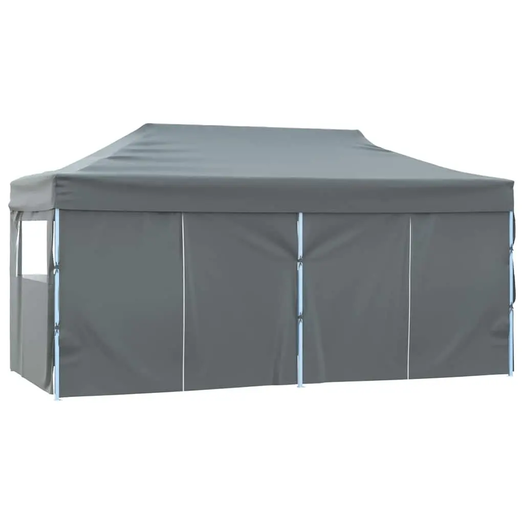 Folding Party Tent 600D Oxford Fabric 3x6m Anthracite Steel Frame