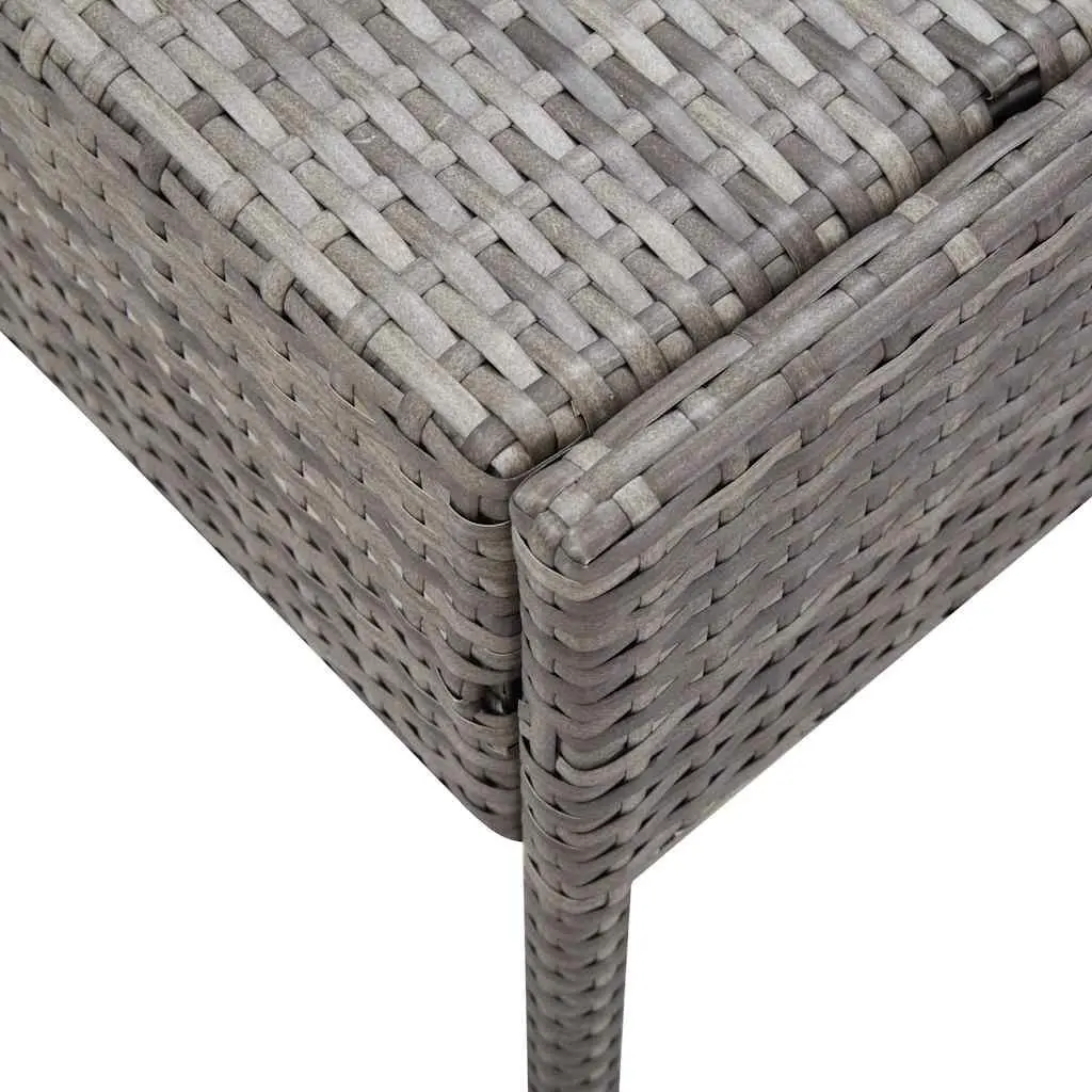 Modular 6 Piece Grey Rattan Outdoor Lounge Set