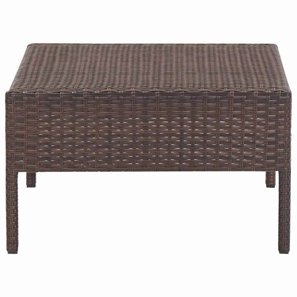 6-Piece Garden Lounge Set with Cushions in Brown