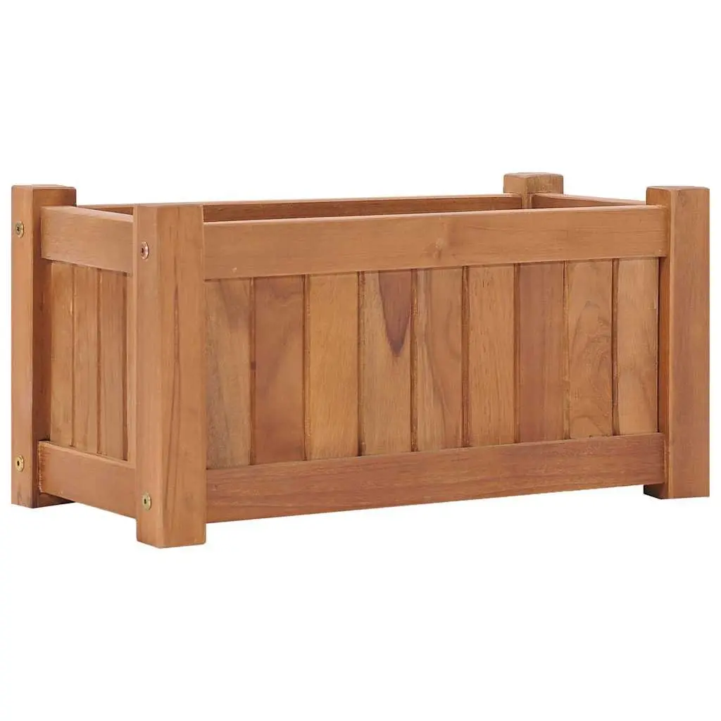 50x25x25 cm Brown Teak Raised Garden Bed Planter